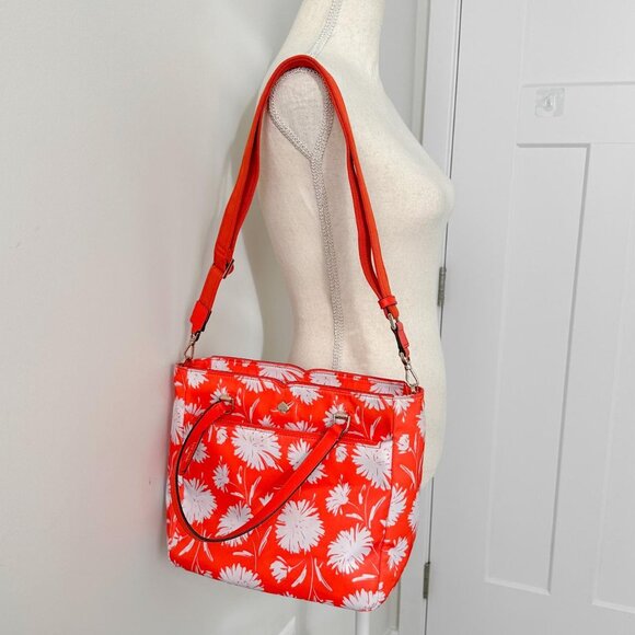 Kate Spade Floral Blossom Medium Tote Satchel crossbody bag - Picture 4 of 6